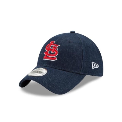 St. Louis Cardinals Gorra | New Era MLB Levis Dark Wash Denim 9twenty Adjustable Cap Mexico - Negros